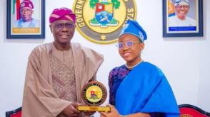 14yr old girl becomes Lagos one-day Governor, as Sanwo-Olu vacates seat