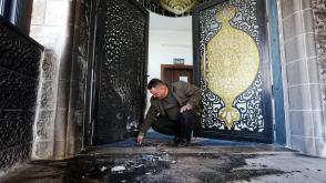 Israeli settlers set fire on West Bank Mosque, spray hate graffiti