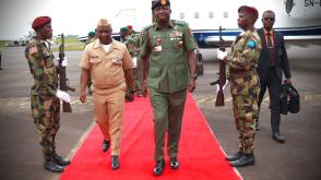 COAS arrives in Liberia for 69th Armed Forces Day