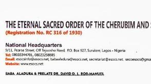 The eternal sacred order of the Cherubim and Seraphim