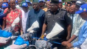 ALGON distributes 300 motorcycles for community policing