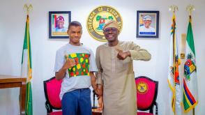 Sanwo-Olu honours autistic teen Guinness record holder, donates N200m to autism causes