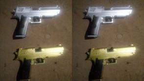 Police arrest 3 suspected armed robbers, recover toy pistol