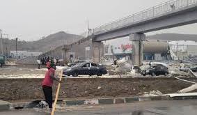 Rainstorm destroys Abuja bus terminal, triggers gridlock