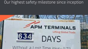 APM terminals Apapa hits record 634 injury-free days