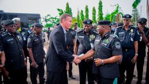IGP Disu receives US-donated protective gear