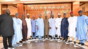Tinubu hosts Senate leadership in Lagos for Sallah homage