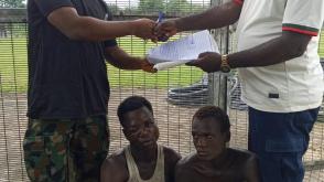 Bayelsa: Navy hands over 2 suspects cable vandals to NSCDC