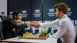 Praggnanandhaa stuns Carlsen again at Norway Chess