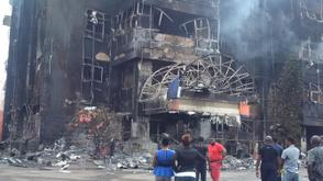 Fire destroys sections of supermarket building in Benin