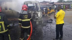 LASEMA contains gas tanker fire in Ikotun