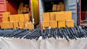 NCS uncovers 399 rifles in Tin Can port shipment