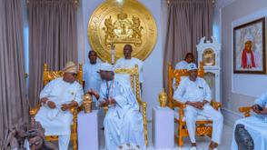 Ooni calls for peace, unity as Adeleke presents certificate of return