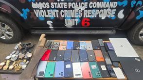 Police arrest four suspected armed robbers, recover 25 phones, laptops, jewellery