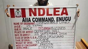 NDLEA intercepts newly-wed man with 72 wraps of cocaine