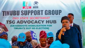 Tegbe calls for unity, rallies support for Tinubu in Oyo state
