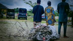 Osun NSCDC arrests Father, Son, one other over alleged theft, sale of electrical cables