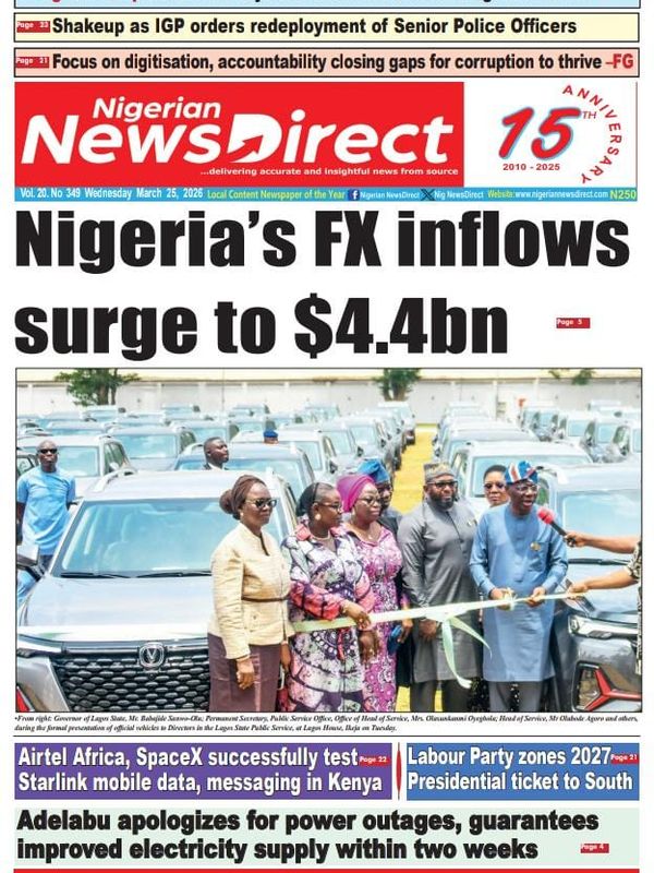 Cover of the Wednesday, 25 March 2026 edition