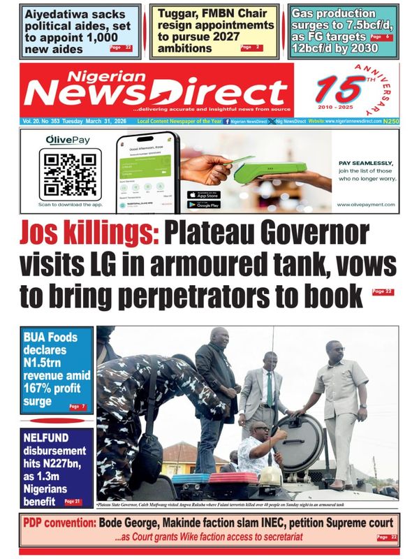 Cover of the Tuesday, 31 March 2026 edition