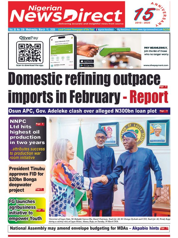 Cover of the Wednesday, 11 March 2026 edition