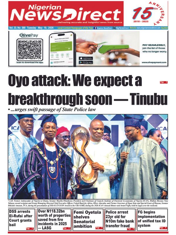 Cover of the Tuesday, 19 May 2026 edition