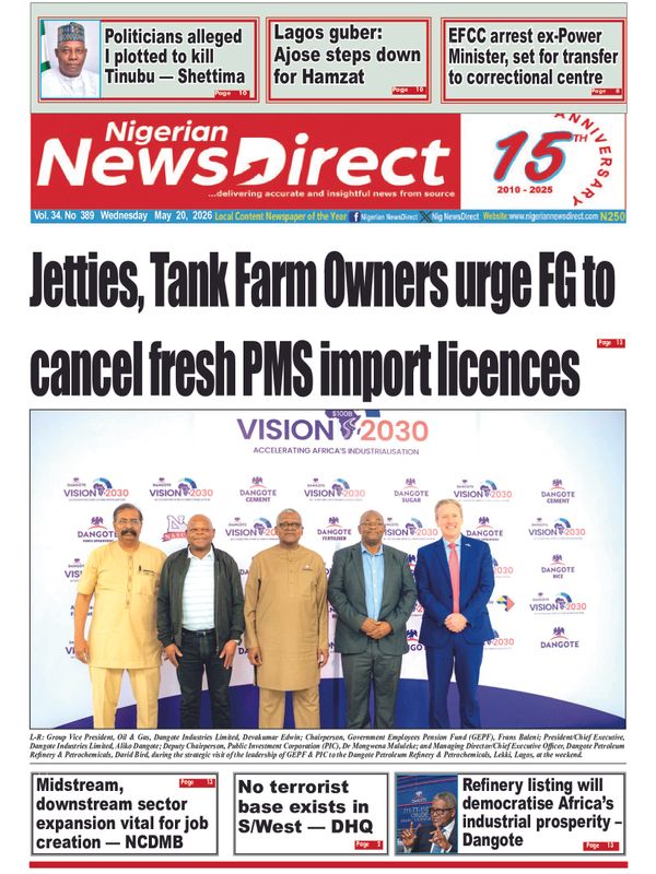 Cover of the Wednesday, 20 May 2026 edition