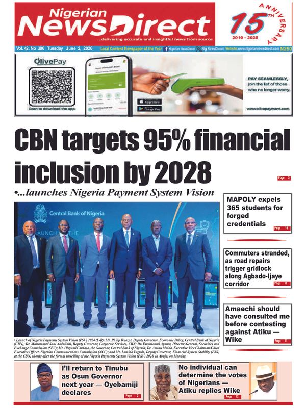 Cover of the Tuesday, 2 June 2026 edition