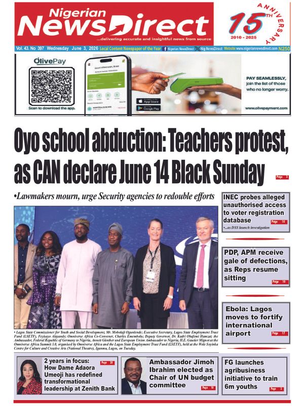 Cover of the Wednesday, 3 June 2026 edition