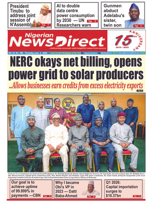 Cover of the Thursday, 4 June 2026 edition