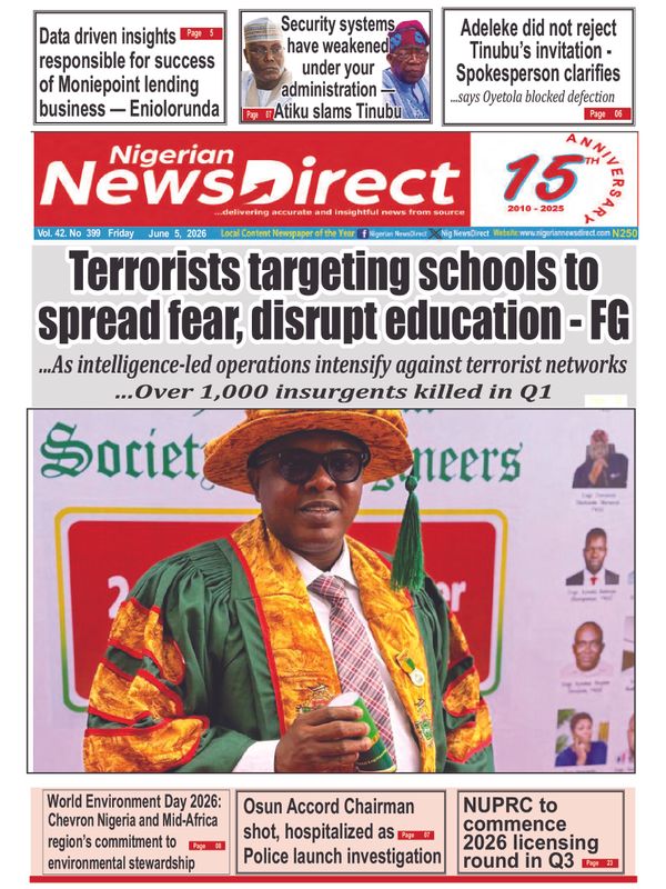 Cover of the Friday, 5 June 2026 edition