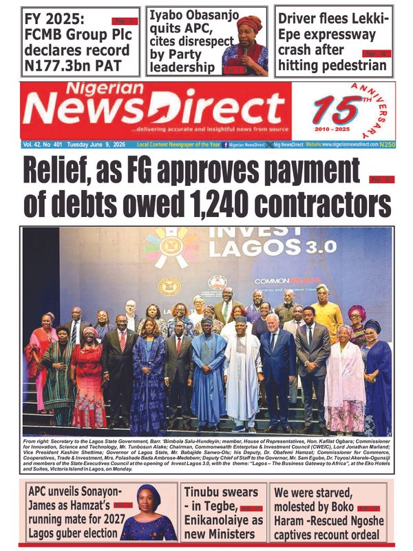 Cover of the Tuesday, 9 June 2026 edition
