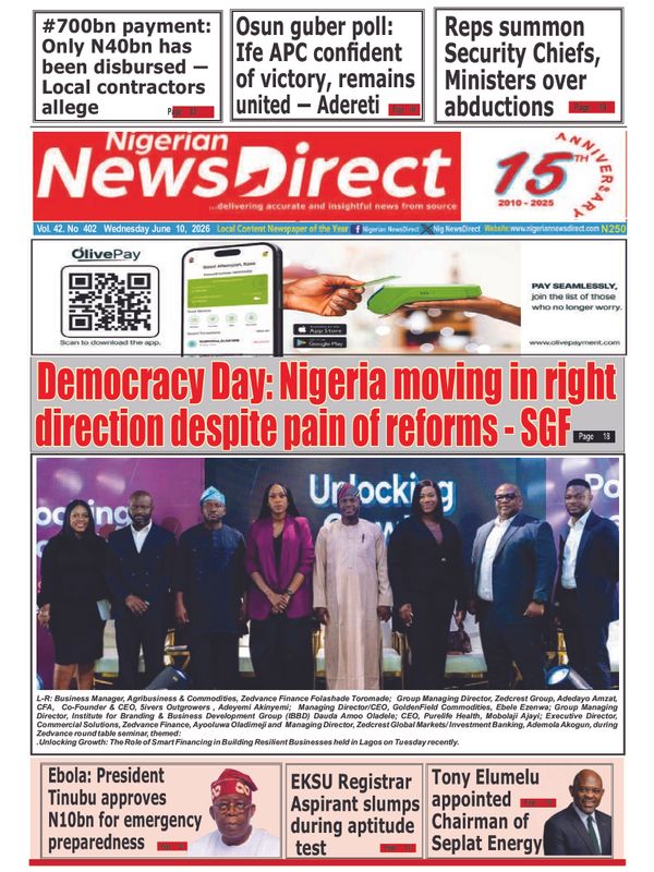 Cover of the Wednesday, 10 June 2026 edition
