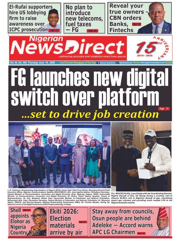 Cover of the Thursday, 18 June 2026 edition