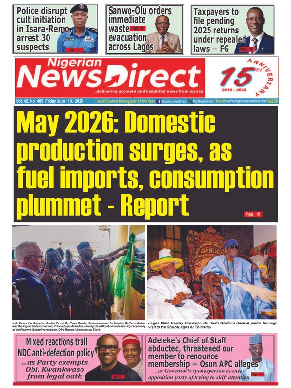 Cover of the Friday, 19 June 2026 edition