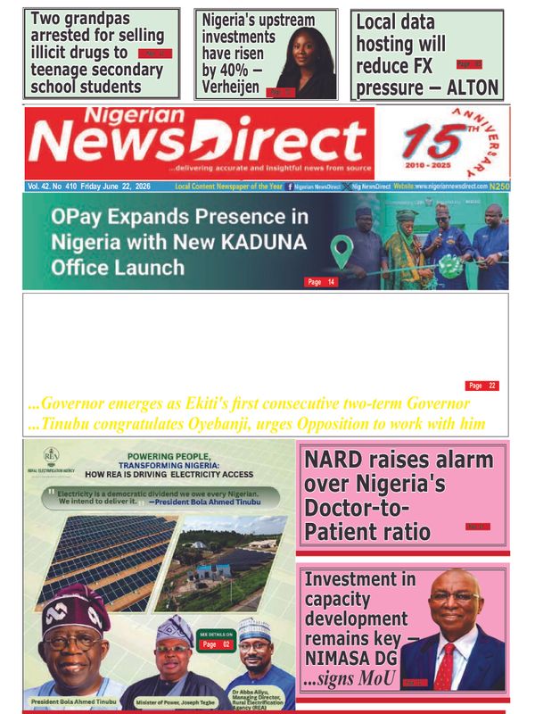 Cover of the Monday, 22 June 2026 edition