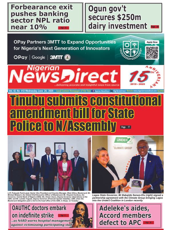 Cover of the Wednesday, 24 June 2026 edition