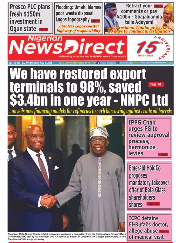 Cover of the Wednesday, 8 July 2026 edition
