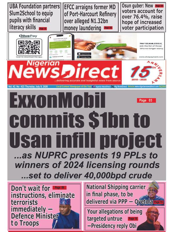 Cover of the Thursday, 9 July 2026 edition