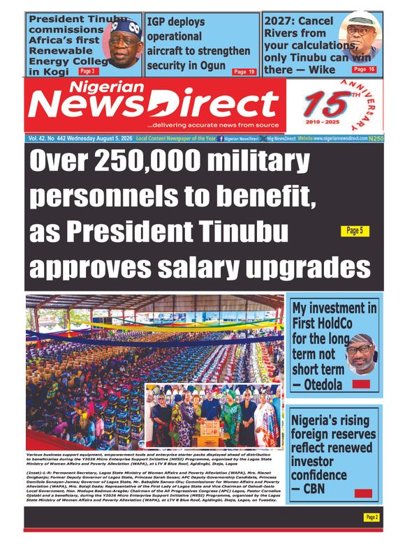 Cover of the Wednesday, 5 August 2026 edition