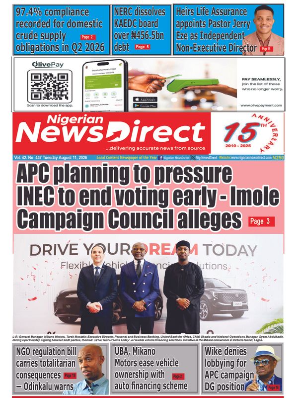 Cover of the Tuesday, 11 August 2026 edition
