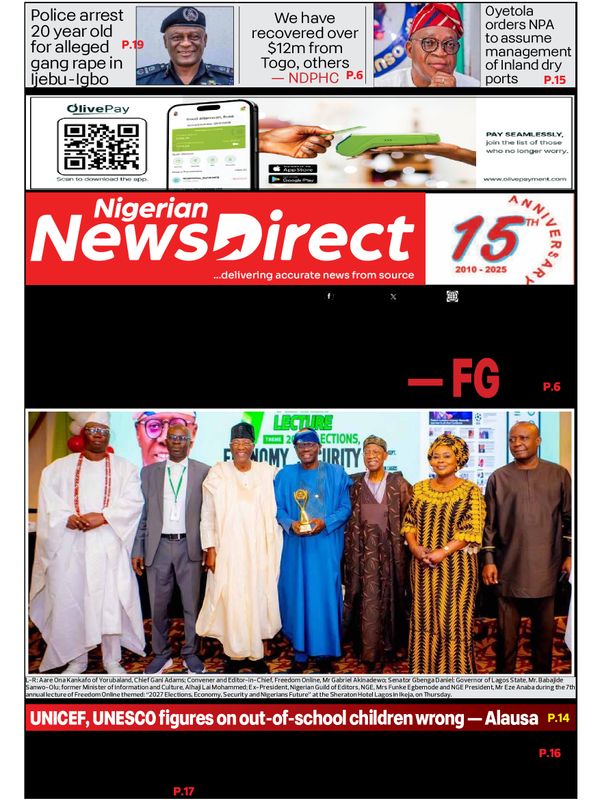 Cover of the Friday, 4 September 2026 edition