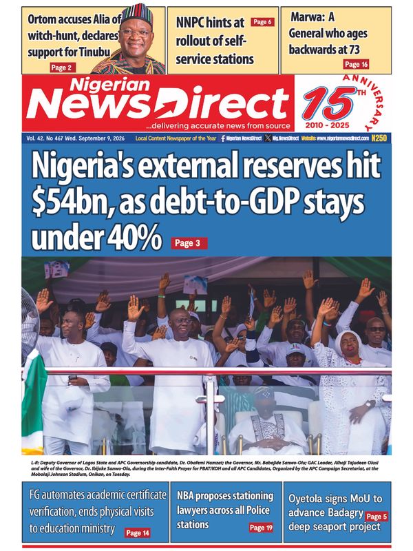 Cover of the Wednesday, 9 September 2026 edition