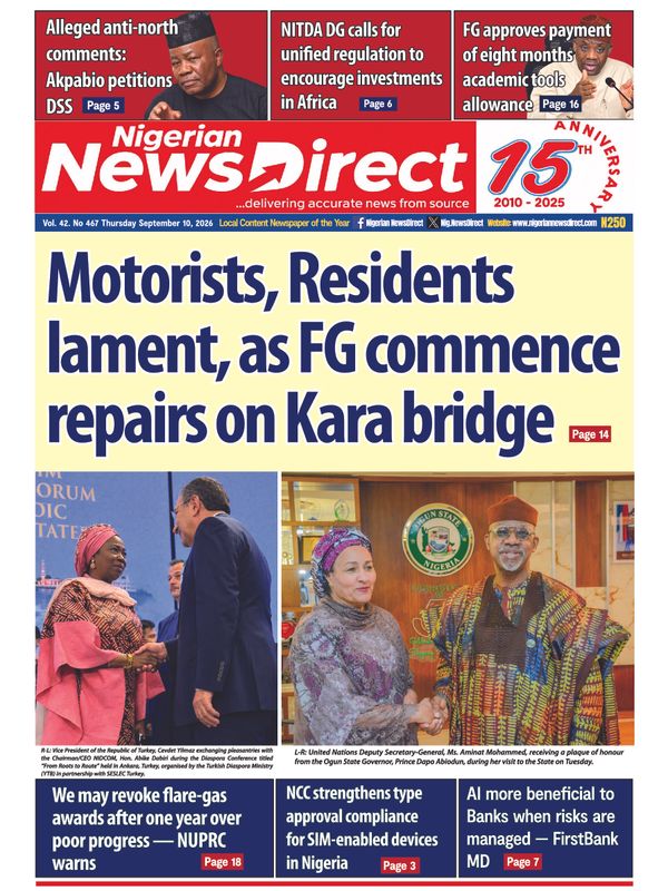 Cover of the Thursday, 10 September 2026 edition