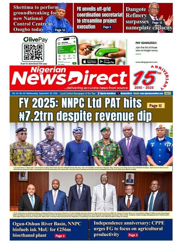 Cover of the Wednesday, 30 September 2026 edition