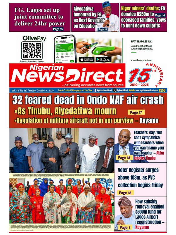 Cover of the Tuesday, 6 October 2026 edition