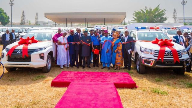 LASG donates over 250 operational vehicles, protective gears, others to Police