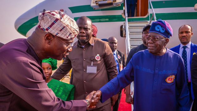 Eid-el-fitr: Tinubu arrives in Lagos, as FG declares Tuesday, Wednesday public holidays