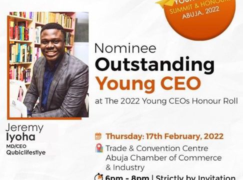 Iyoha: Qubiclifestyle CEO nominated for ACCI Outstanding Young Leader award