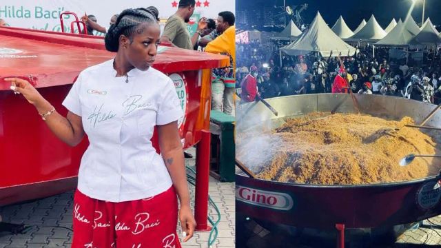 Hilda Baci breaks Guinness Record for biggest pot of jollof rice