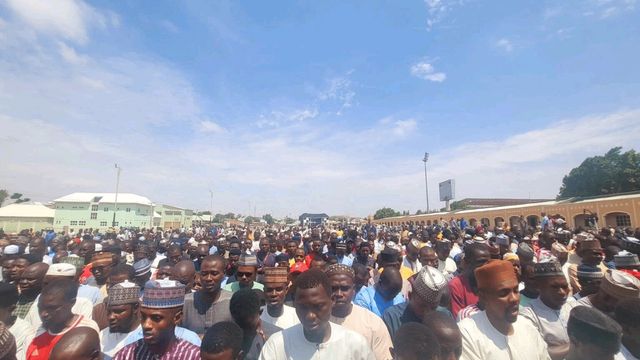Gombe residents hold mass funeral prayers for Late President Buhari